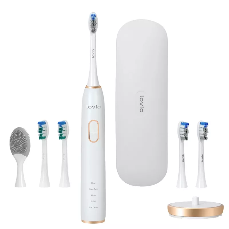 LOVIO_Home SonicProtect PRO elektriskā zobu birste balta LVTB124WH