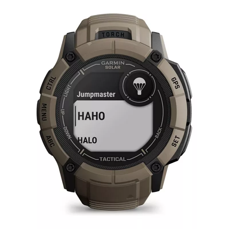 Garmin Instinct 2X Solar Tactical Edition 2,79 cm (1,1) MIP 50 mm Digital 176 x 176 pikseļi Skārienekrāns Zaļš GPS (satelīts)