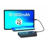 Port Designs 907005 10000 mAh bezvadu uzlādes ārējais akumulators, melns