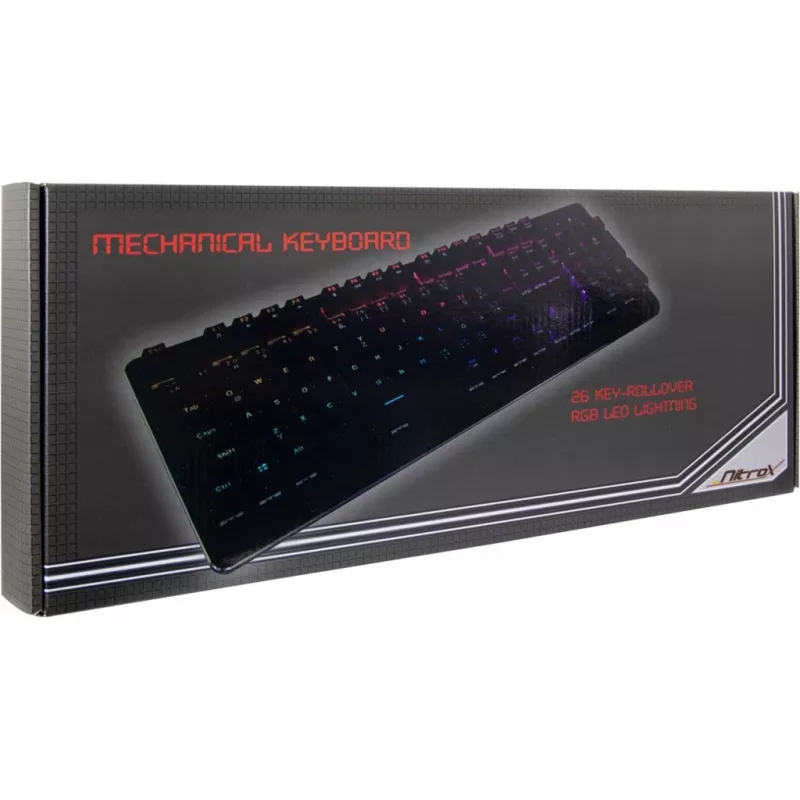 Inter-Tech NK-2000ME tastatūra USB QWERTZ melna (88884100)