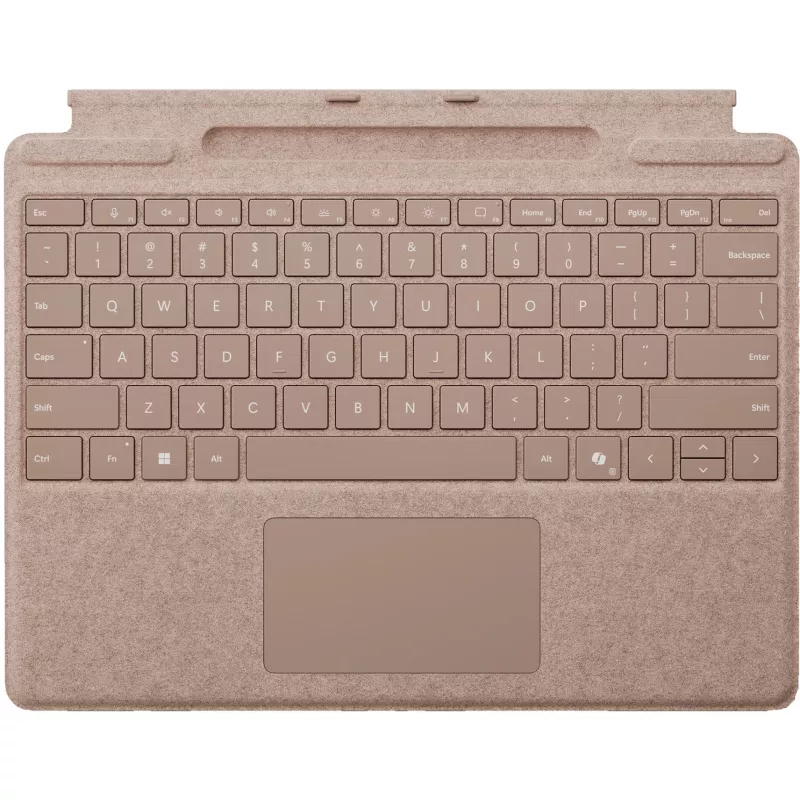 Microsoft Surface Pro Keyboard - Tastatur - mit Trackpad, Beschleunigungsmesser, Surface Slim Pen 2 Ablage- und Ladeschale - QWERTZ - Deutsch/Österrei