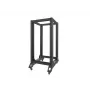 Brīvi stāvošs statīvs LANBERG OR01-6822-B 22U, 600 mm platums x 800 mm dziļums, melns, 600 kg kravnesība