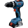 Bezvada triecienatslēga Bosch GSB 18V-65 ar 2x 4,0 Ah akumulatoriem un L-Case