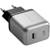 Mobilās ierīces lādētājs Satechi ST-UC30WCM-EU — Universāls iekštelpu maiņstrāvas lādētājs ar 1× USB-C, melns/sudraba