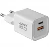 Strāvas adapteris ALLNET PSU-GaNPD-USB-1A1C-45W USB-C PD un USB-A QC 45W GaN lādētājs