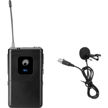 Lavalier mikrofons Omnitronic UHF-E Series 527,5 MHz — vadu lavalier mikro runai un prezentācijām
