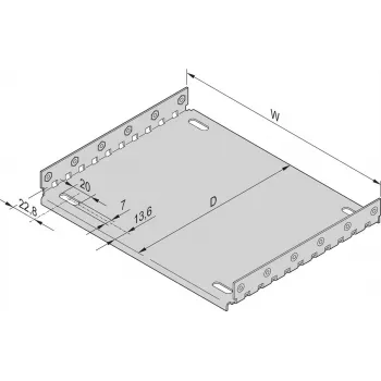 SCHROFF montāžas plāksne pārklājuma plāksnēm - montāžas plāksne 42TE 220T (34563014)