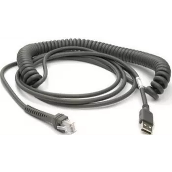 Datalogic USB kabelis USB kabelis, Type-A, spirālveida, 3,6m (CAB-467)