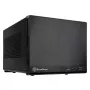SilverStone SUGO 13 - Desktop - Mini-DTX - bez barošanas bloka (AT / PS/2) - Melns - USB/Audio (SST-SG13B-Q)
