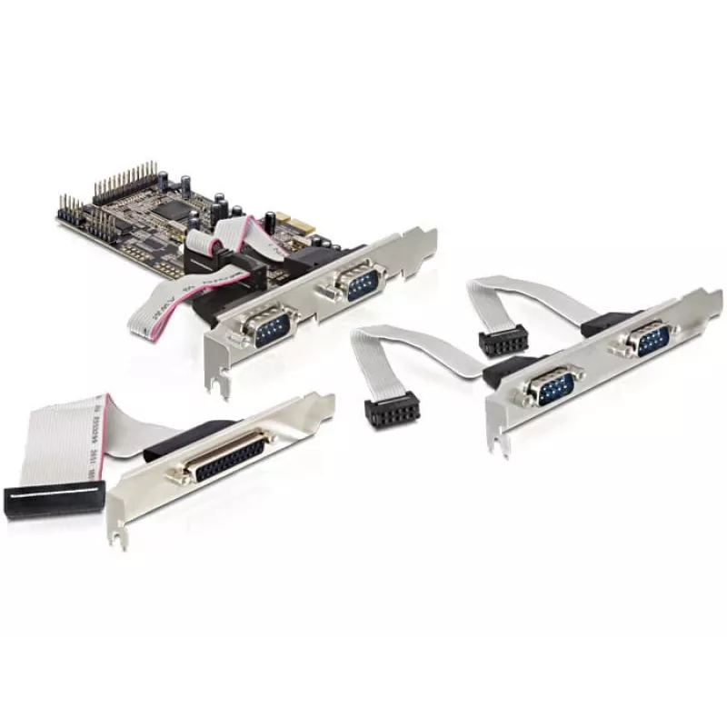 PCI Express karte DeLOCK 89177 4 x seriālais 1 x paralēlais
