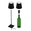 Galda LED lampa ESPERANZA ELD119K melna — 3 W, 4000 K, 200 lm, USB-C, 2400 mAh baterija, 400 mm augstums