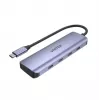 UNITEK uHUB Q4 USB centrmezgls Type-C 5000 Mbit/s pelēks