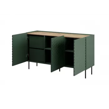 3D2SZ ONDA kumode 150x45xH85 zaļš