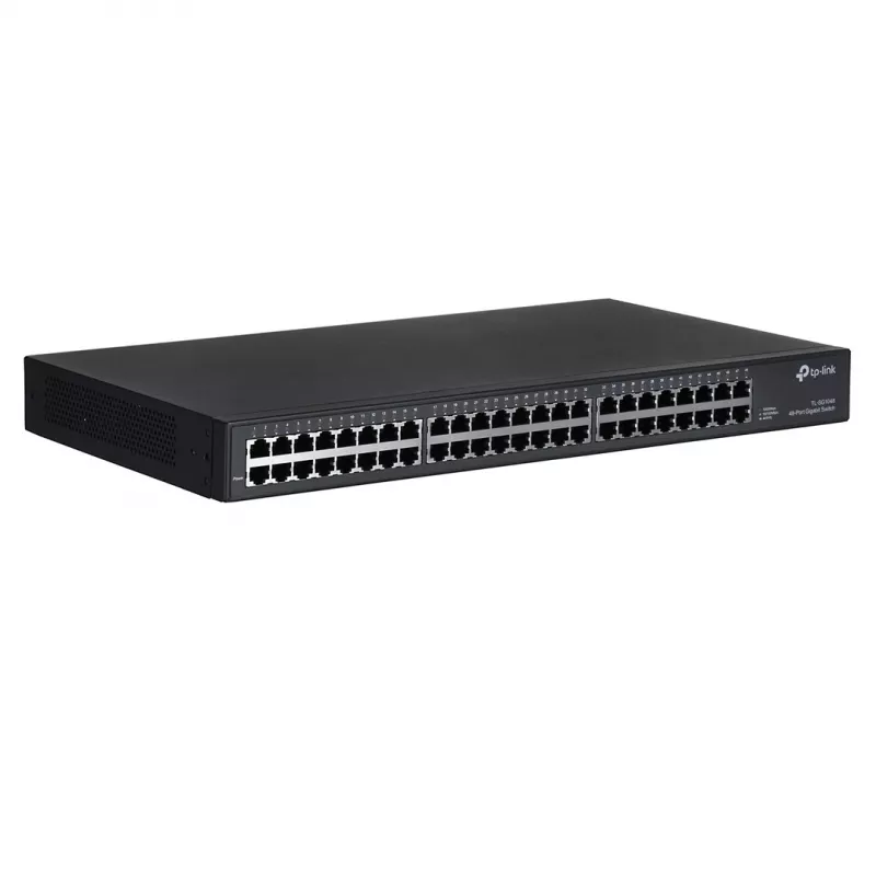 TP-Link TL-SG1048 Nepārvaldāms Gigabitu Ethernet (10/100/1000) 1U Melns