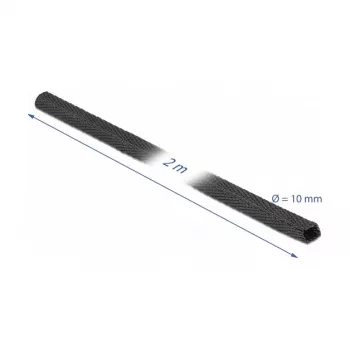 Termosarukuma caurule DeLOCK 20792 2 m x 10 mm melna