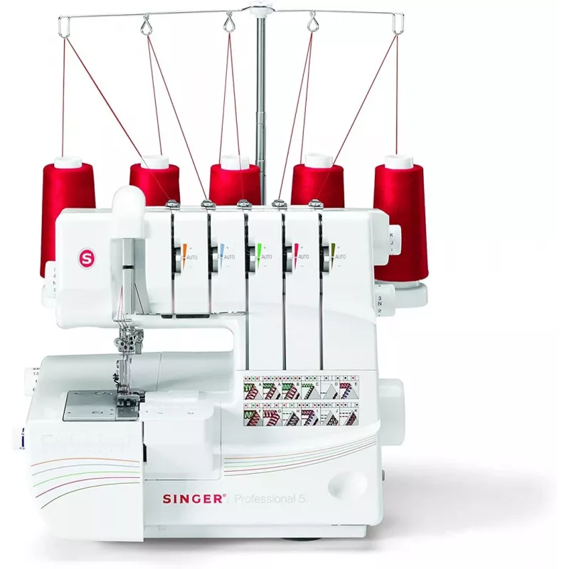 Overlock Singer 14T968 šujmašīna, elektriskā strāva, balta