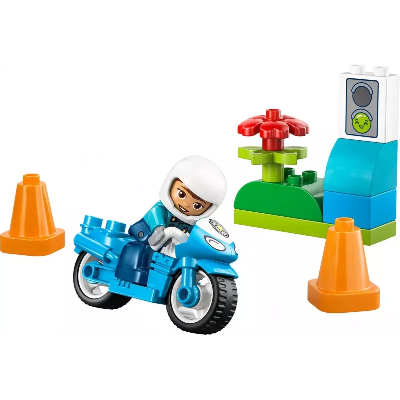 LEGO DUPLO 10471 Zilais policijas motocikls