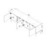 TV skapītis cama meble INSERTO 3D1W 190x40x62 cm kašmira apdare ar LED