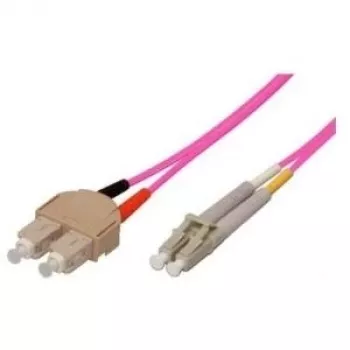 Tecline exertis Connect - komutācijas kabelis - SC daudzmodu (M) uz LC daudzmodu (M) - 10 m - optiskā šķiedra - 50/125 mikrometri - OM4 - akvamarīns (39885610)
