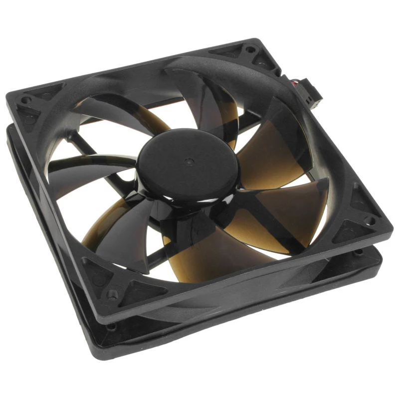 Datora korpusa ventilators NoiseBlocker MelnsSilentPro PLPS 120 mm, 1500 RPM, 100 m³/h, 4.5 V, melns