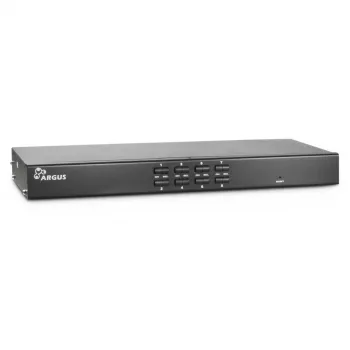 Inter-Tech KVM AS-9108DU montāža statnē melns tastatūras/video/peles (KVM) slēdzis (88887233)