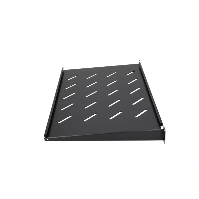 Plaukta plaukts Extralink SHELF 1U 19 collu sienas skapjiem, 1U, 300 mm, melns, metāls
