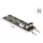 M.2 Key B uz SATA 7‑kontaktu adapteris (vertikāls) DELOCK 64290