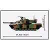 Konstrukciju komplekts Cobi M1A2 SEPV3 Abrams modelis ar 1065 ķieģeļiem