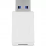 Goobay 55225 Kabeļa savienotāju adapteris USB-C USB 3.0 Type A Balts