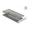 DeLOCK PCI Express 4.0 x16 karte ar 4 iekšējiem NVMe M.2 Key M slotiem, dzesēšanas radiatoru un ventilatoru