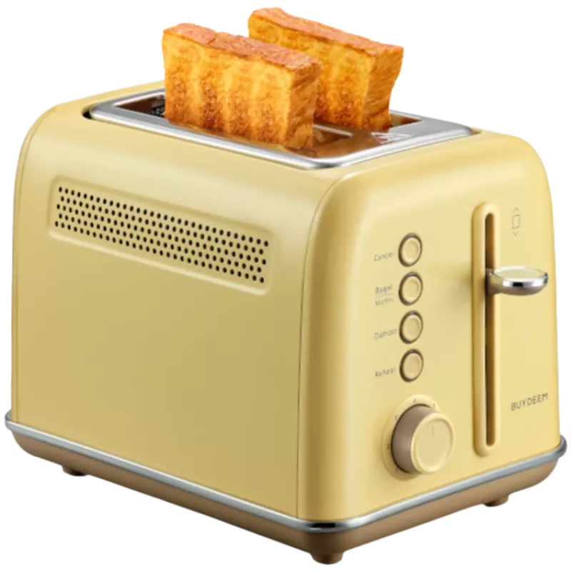 BUYDEEM 2 Slice Toaster, model DT620E, krāsa Mellow Yellow, ES