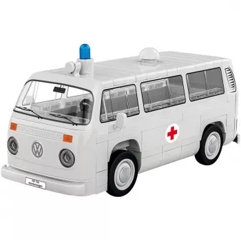 Cobi konstruktors Volkswagen T2b ātrās palīdzības automašīna mērogā 1:35, pelēks