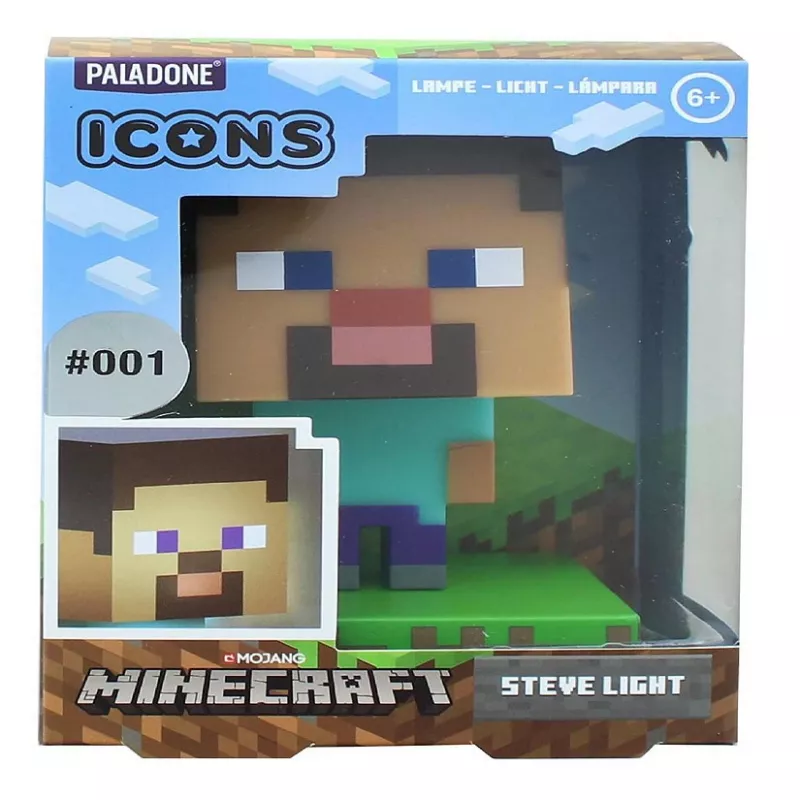 Paladone Minecraft Steve ikonu gaisma