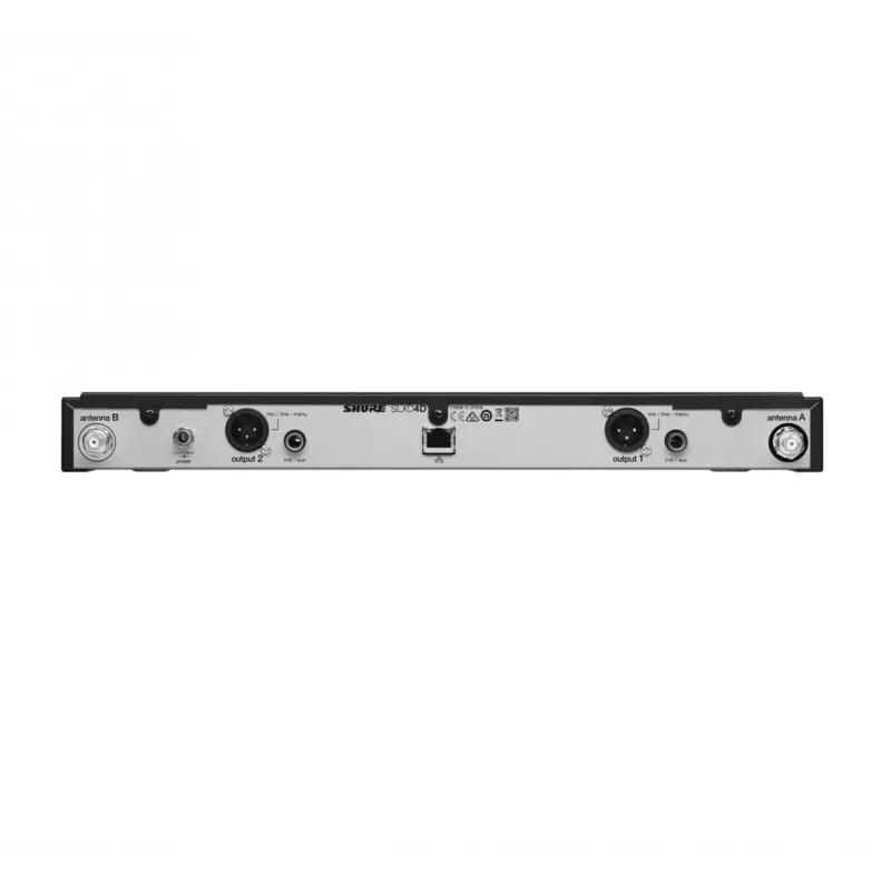 Shure SLXD4DE-G59 - bezvadu mikrofonu uztvērējs, 470 - 514 MHz
