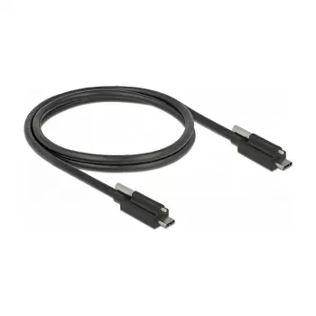 USB kabelis DeLOCK 83719 USB 3.2 Gen 2 1m USB C melns