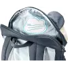 Kompakta dienas mugursoma DEUTER Kikki — Poliesters 8 L, 350×200×170 mm, 310 g, Melna/Balta