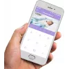 Iekštelpu Wi‑Fi panorāmas kamera Olympia BC 2000 — 2 MP, 1080p, 330° horiz / 145° vert, 2,4 GHz, Android/iOS (purpura/balta)