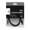 komutācijas kabelis CAT5E Ftp 2M/PP22-2M/BK Gembird