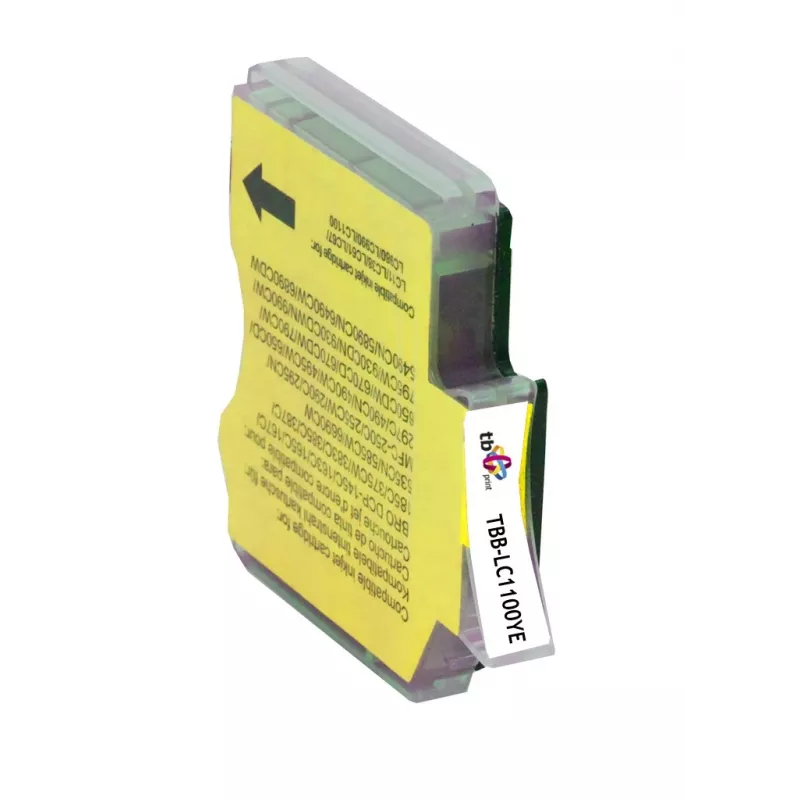 Ink TBB-LC1100YE (Brother LC980/1100) Dzeltens 100% jauns
