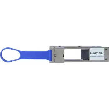 BlueOptics QSFP28 uz SFP28 pārveidotājs 100 Gbps (01FT845-BO) — SFP28 raiduztvērēja slots, daudzmodu un vienmoda, 0°C–+70°C