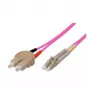 Tecline exertis Connect - komutācijas kabelis - SC daudzmodu (M) uz LC daudzmodu (M) - 3 m - optiskā šķiedra - 50/125 mikrometri - OM4 - akvamarīns (39885603)