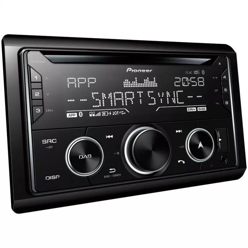 Automašīnas multivides uztvērējs Pioneer FH-S820DAB melns 200 W Bluetooth