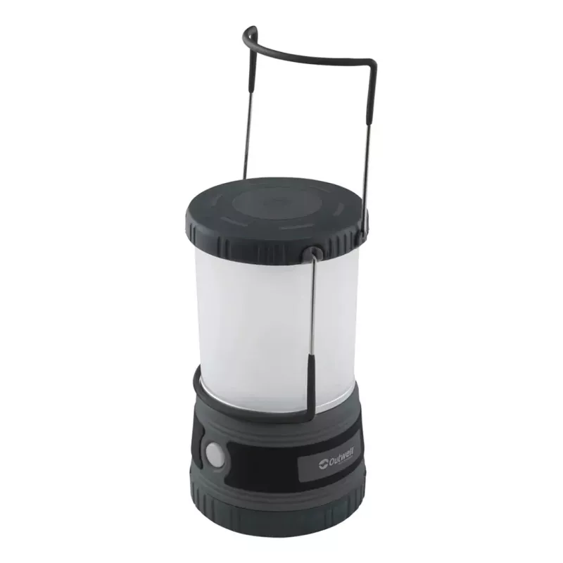 Ar USB uzlādējams kempinga lukturis Outwell Carnelian DC 1000, LED 1000 lm, 2700 K, Li‑Ion, ABS/Alumīnijs, 115×115×200 mm
