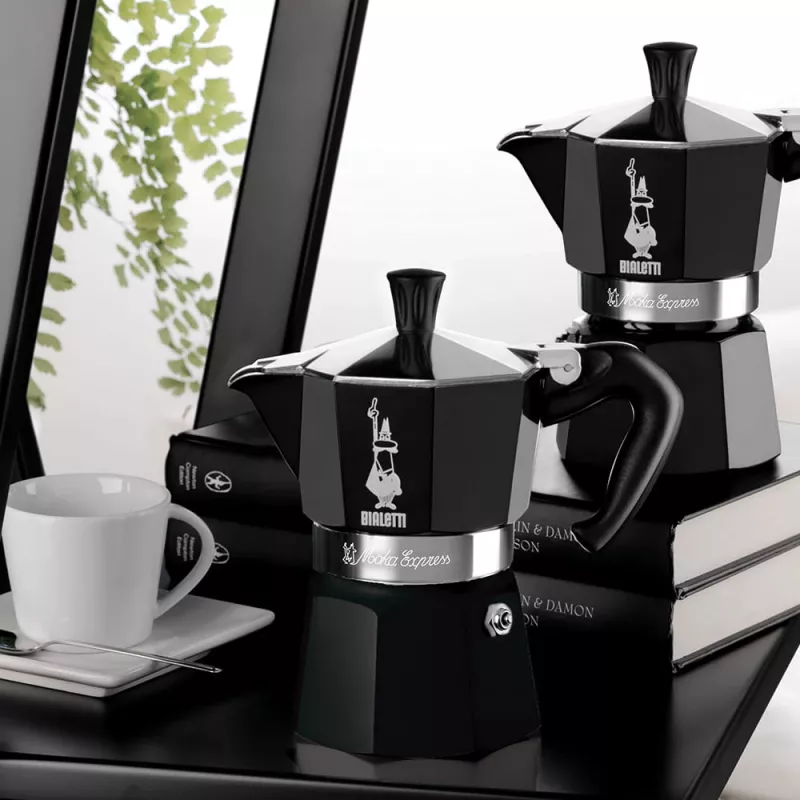 Bialetti Moka Express Moka katliņš Melns