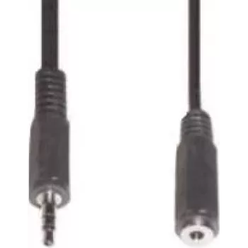 Audio kabelis 3,5 mm ligzda–spraudnis e+p B 125/5 5 m Melns
