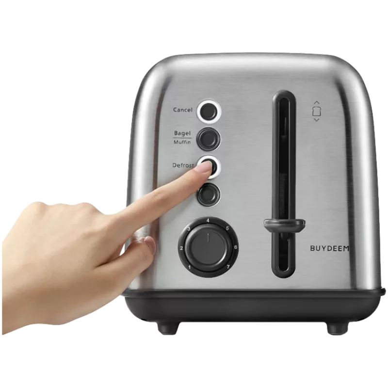 BUYDEEM 2 Slice Toaster, model DT620E, krāsa Nerūsējošais tērauds, ES