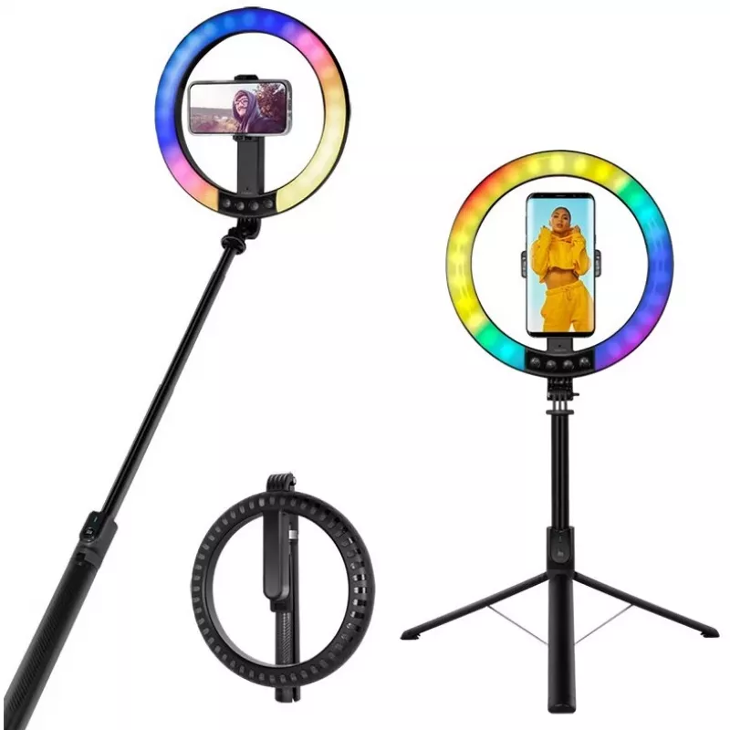 LogiLink viedtālruņa gredzenveida lampa ar selfiju statīvu, DM 20 cm (AA0156)