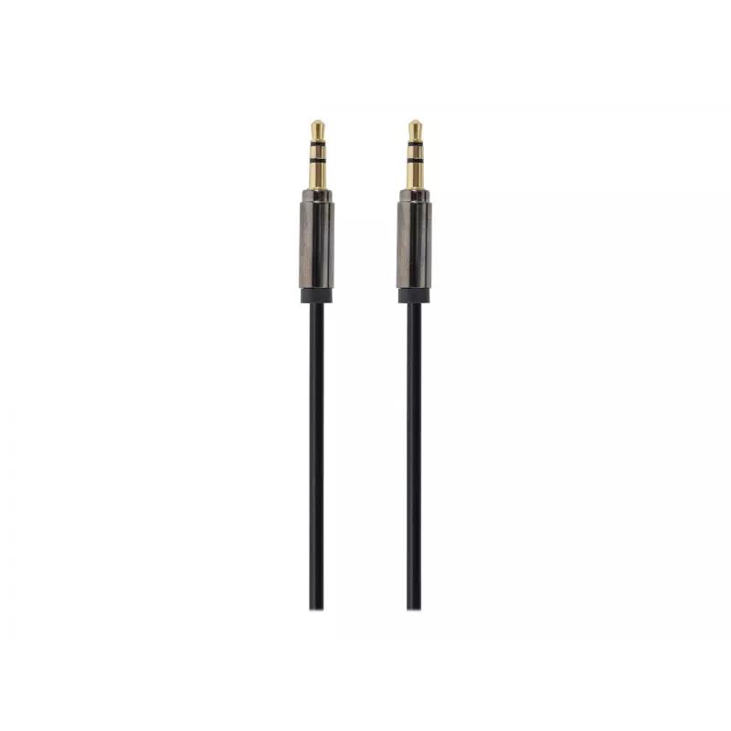 Gembird kabelis CCAP-444-0.75M (Mini Jack M - Mini Jack M, 0,75m, melna krāsa) Audio kabelis 3,5mm melns (CCAP-444-0.75M)