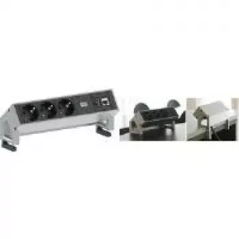 Barošanas pagarinātājs Bachmann 3x Schuko 1x CAT6 1x USB3.0 1,5 m