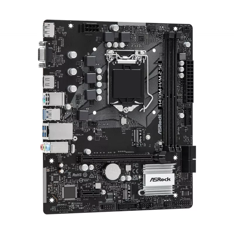 Mātesplate ASRock H410M-H/M.2 SE Intel H370 LGA 1200 micro ATX